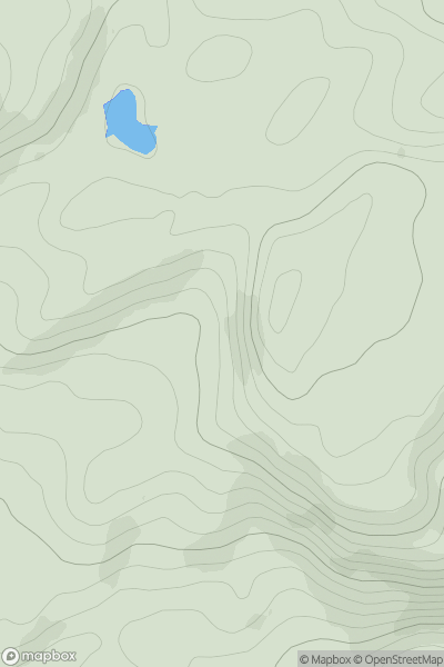 Thumbnail image for Am Bodach [Oban to Loch Fyne] showing contour plot for surrounding peak